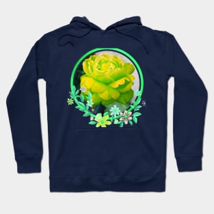 the green rose Hoodie